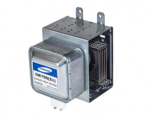 Магнетрон для микроволновки SAMSUNG  OM75S31  900Вт (6 пластин  4 отверстия) MCW351SA, MCW350SA