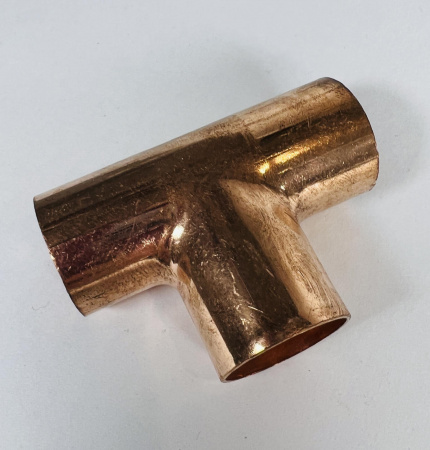 Тройник медный  7/8” (22мм)