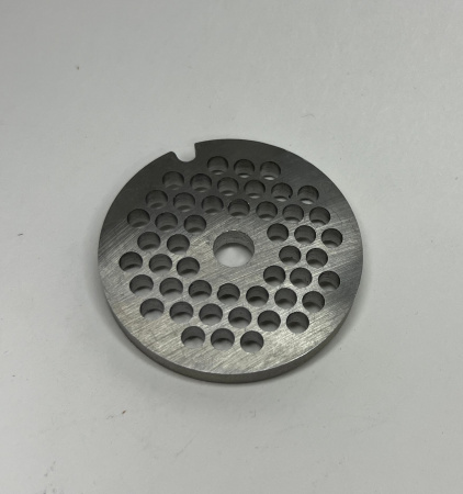 Решетка мясорубки Bosch, Braun, Zelmer  D-53мм центр 8мм,  толщина 5,5мм  (мелкая) 620950, BR008, PH006, ZL002, VS040
