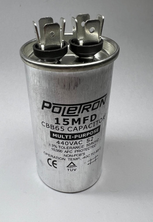 Конденсатор CBB65 15 мкф 440-450V алюминиевый