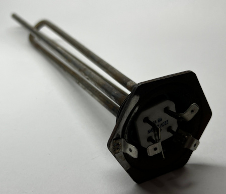ТЭН для масляного радиатора (батареи)  2000Вт(800+1200), 220В, L 325мм, ч.сталь, клеммы, D42 G1 1/4"