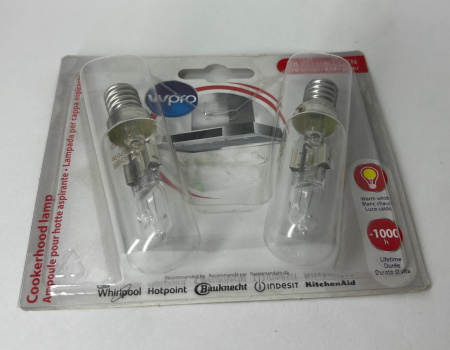 Лампа  для вытяжки  E14 28W HALOGEN 370Lumen 220V (комплект 2шт)