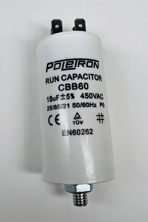 Конденсатор CBB60 18 мкф 450V пластик