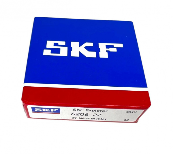 Подшипник 6206 ZZ SKF (30*62*16)мм (в коробке) Италия