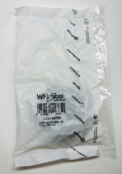 Подшипник 6206 ZZ SKF (30*62*16)мм (белая упаковка) Indesit C00044765, BRG217UN