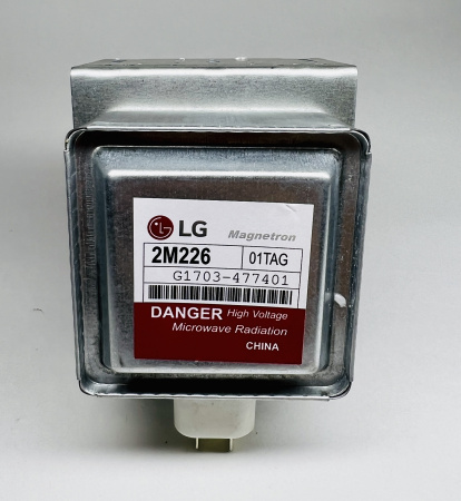 Магнетрон для микроволновки LG  2M226-01  900W  (6 пластин  6 отверстий)