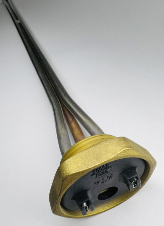 ТЭН для чугунной батареи отопления 3000Вт, 220В, D 42мм G1 1/4", L 514мм, правая резьба, нерж.