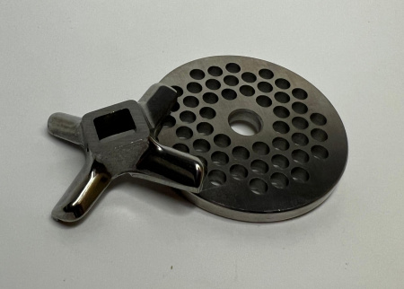 Набор (нож + решетка) мясорубки Zelmer, Bosch D-58/8мм, толщина 4,6мм, нож D-45мм кв. 8,8х8,8мм RES801