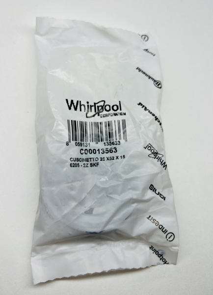 Подшипник 6205 ZZ SKF (25*52*15)мм (белая упаковка) Indesit C00013563, BRG216UN