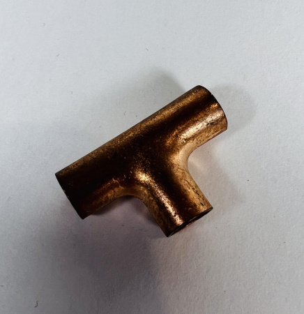 Тройник медный 1/4” (6мм)
