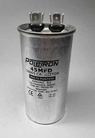 Конденсатор CBB65 45 мкф 440-450V алюминиевый