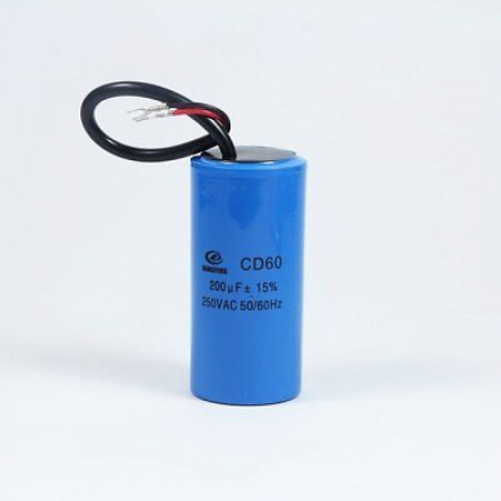 Конденсатор  CBB60  200 мкф  450V с проводом